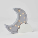 Moon Wooden Light